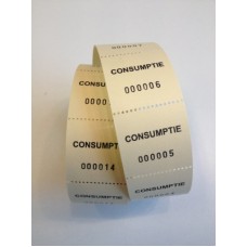 Consumptiebonnen op rol geel 500/rolTd35990023