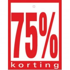 Prijskaart 75% Korting 100st Tfr4575