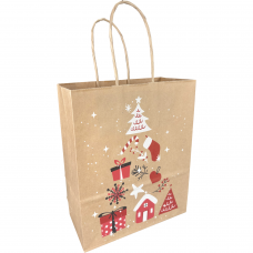 Draagtas Kerstboom 18x8x22cm Tpk270798