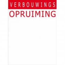 Prijskaart verbouwings opruiming 6x8cm 100st. Tfr16000608