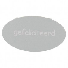 Etiket -gefeliciteerd- zilver 500st Tpk548187