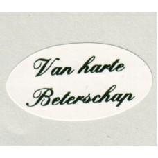 Etiket Van harte Beterschap wit 500st Td27515220