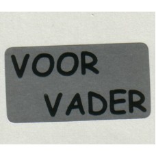 Etiket Voor Vader zilver 500st Td27517060