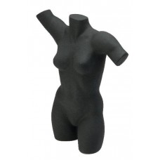 Damesbuste / lingerietorso met arm zwart Tms1026