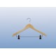 Houten kledinghanger 44cm inkeping geknikt knijpers Tus7135009L