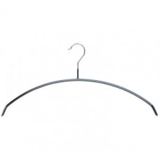 Hanger zwart anti-slip rubber 40cm MT40L