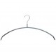 Hanger zwart anti-slip rubber 46cm MT46L