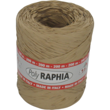 Raffia poly 15mm naturel Tpk713188