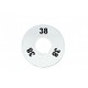 Maatring 9 cm wit/zw 45 Maatring 9 cm wit/zw 45