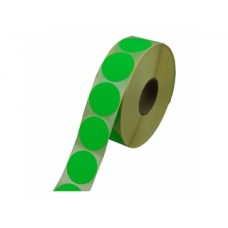 Prijssticker Ø35mm fluor groen 1000/rol Td27501735