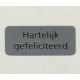 Etiket Hartelijk Gefeliciteerd zilver Td27515590