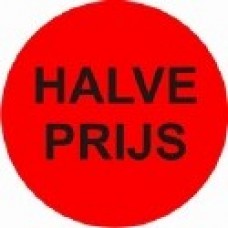 Etiket fluor rood 35mm Halve Prijs 500per rol Td27513241