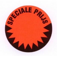 Prijssticker Ø50mm fluor rood Speciale Prijs 1000/rol Td27501491